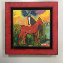Paarden schilderij